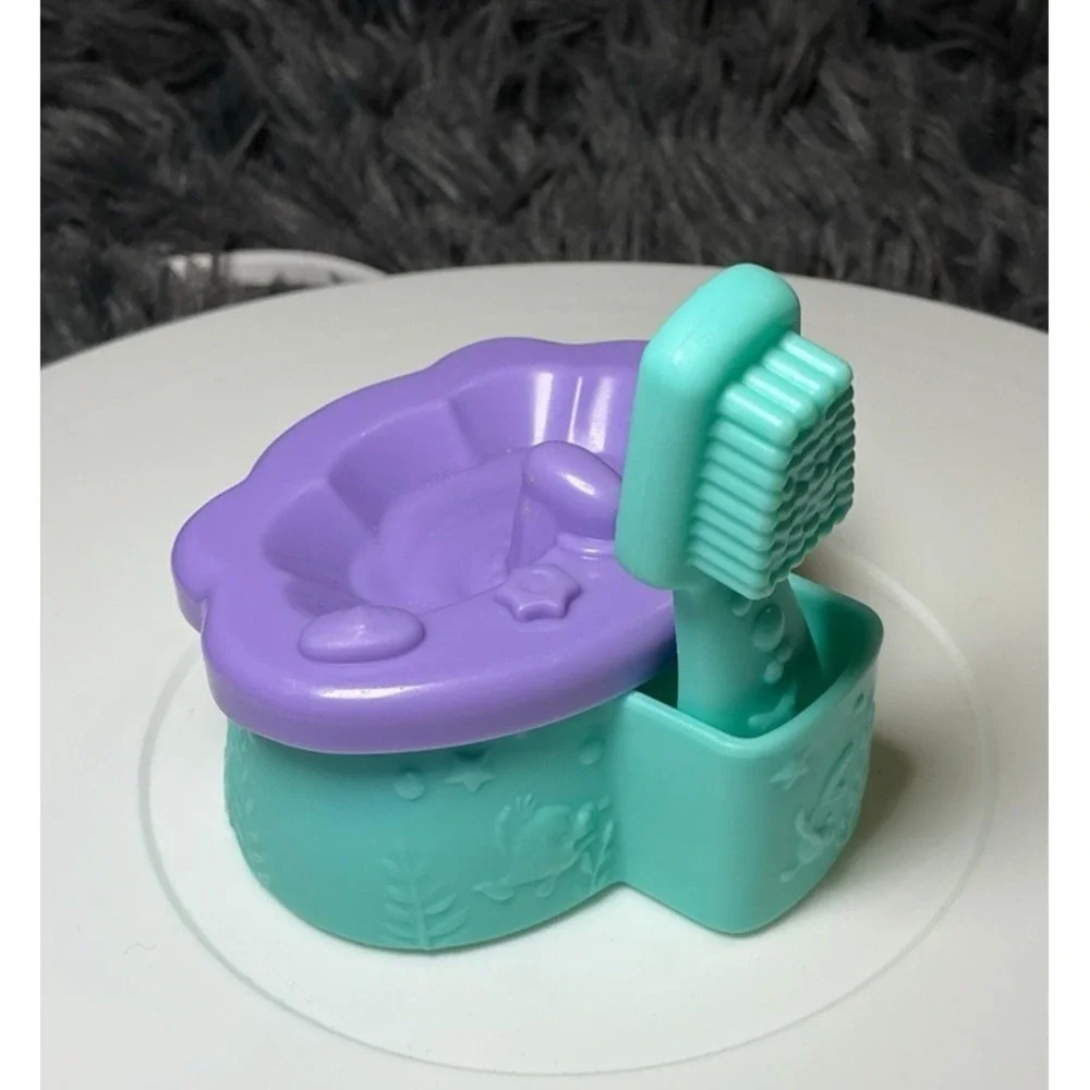 Fisher‎ Price Little People Ariel mermaid Bathroom Sink /Brush Shell Parts